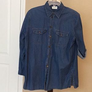 C and A Germany women’s denim shirt, size 12